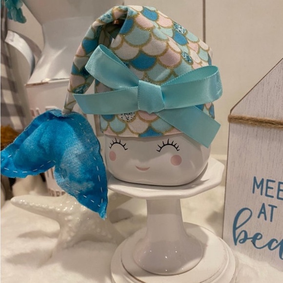 🧜‍♀️ Mermaid Marshmallow Mug Hat, Tier Tray Decor, Rae Dunn inspired, Beach - Picture 4 of 4